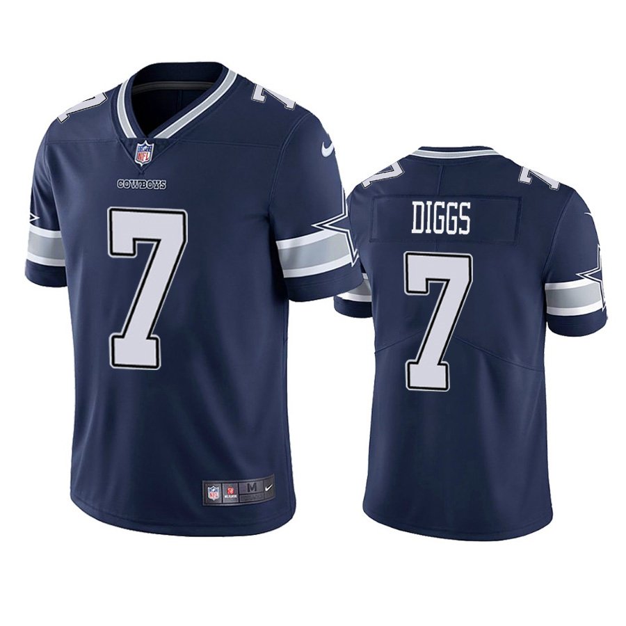 Men Dallas Cowboys #7 Trevon Diggs Navy Vapor Limited Football NFL Jersey Stitched->los angeles chargers->NFL Jersey